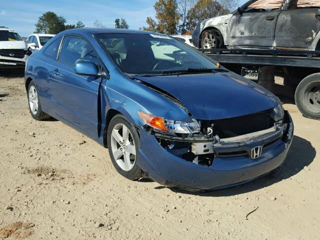 2HGFG12897H567202 - 2007 HONDA CIVIC EX BLUE photo 1