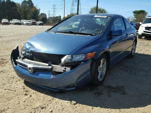 2HGFG12897H567202 - 2007 HONDA CIVIC EX BLUE photo 2