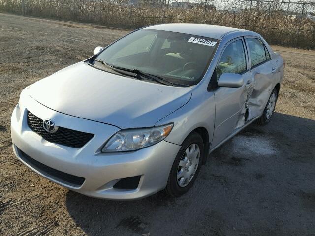 2T1BU40E49C157730 - 2009 TOYOTA COROLLA BA SILVER photo 2