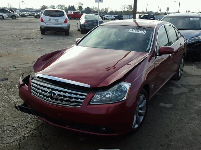 JNKAY01E37M302939 - 2007 INFINITI M35 BASE RED photo 2