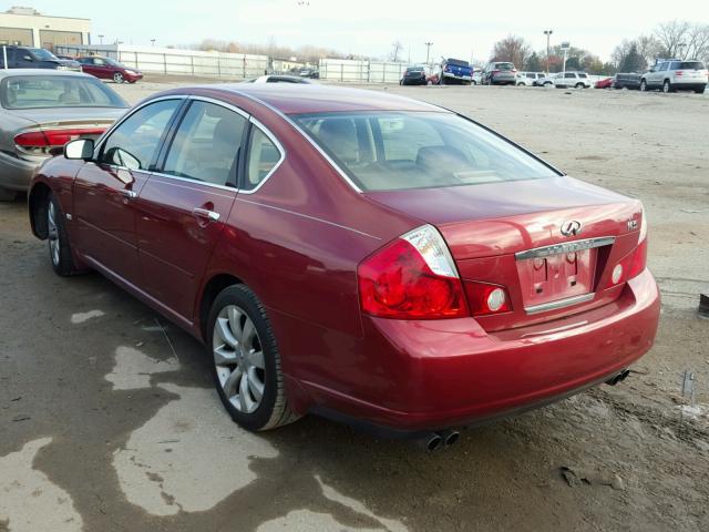 JNKAY01E37M302939 - 2007 INFINITI M35 BASE RED photo 3