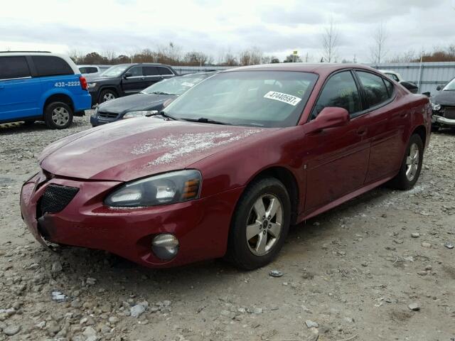 2G2WP552961181291 - 2006 PONTIAC GRAND PRIX RED photo 2