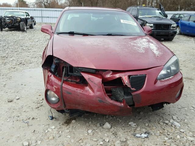 2G2WP552961181291 - 2006 PONTIAC GRAND PRIX RED photo 9