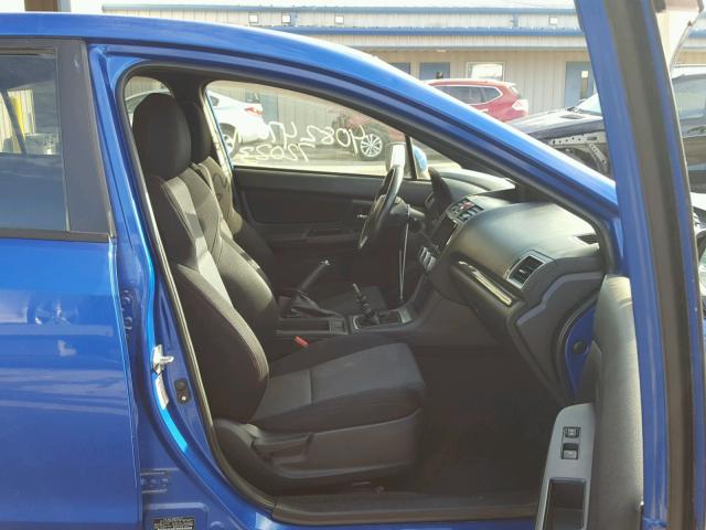 JF1VA1A6XF9807390 - 2015 SUBARU WRX BLUE photo 5