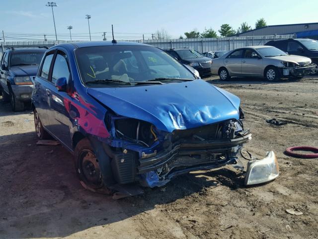 KL1TD66E69B624112 - 2009 CHEVROLET AVEO LS BLUE photo 1