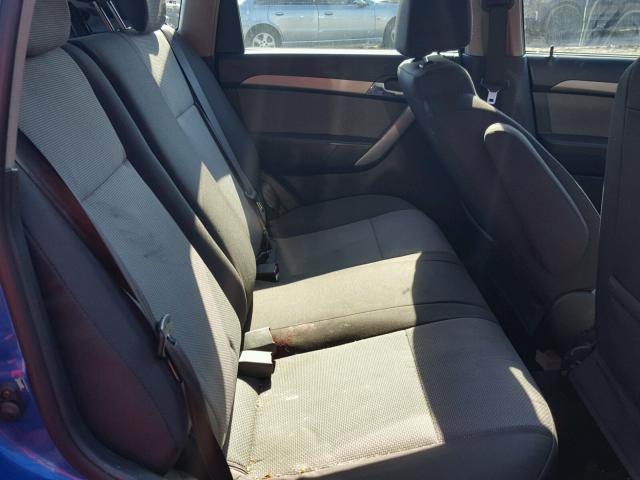 KL1TD66E69B624112 - 2009 CHEVROLET AVEO LS BLUE photo 6