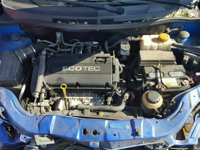 KL1TD66E69B624112 - 2009 CHEVROLET AVEO LS BLUE photo 7