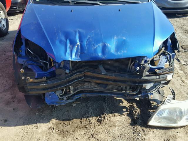 KL1TD66E69B624112 - 2009 CHEVROLET AVEO LS BLUE photo 9