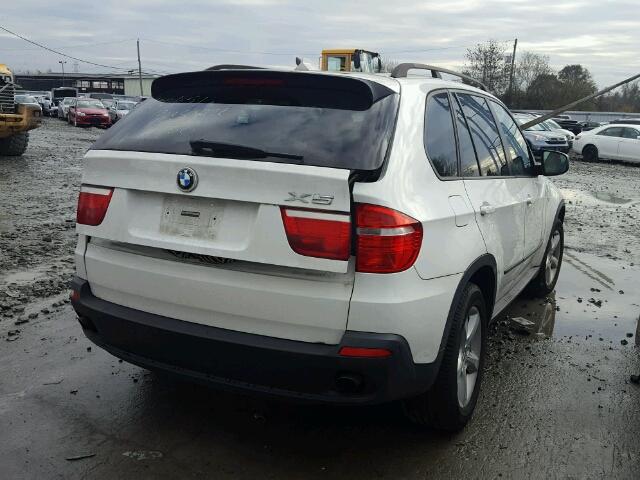 4USFE43587LY77302 - 2007 BMW X5 3.0I WHITE photo 4