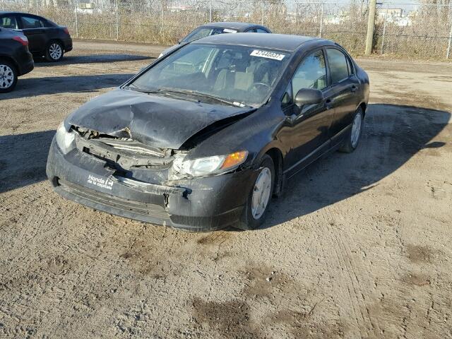 2HGFA16408H126858 - 2008 HONDA CIVIC DX-G BLACK photo 2