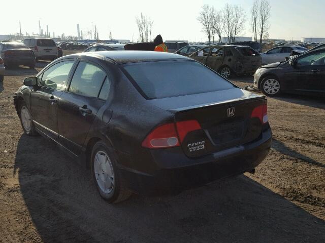 2HGFA16408H126858 - 2008 HONDA CIVIC DX-G BLACK photo 3