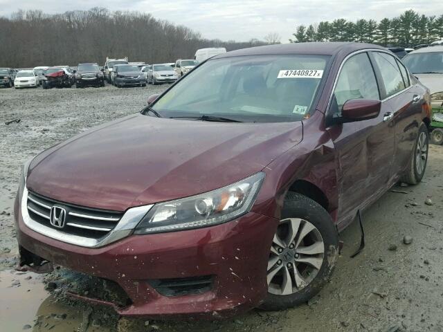 1HGCR2F35EA135994 - 2014 HONDA ACCORD LX PURPLE photo 2