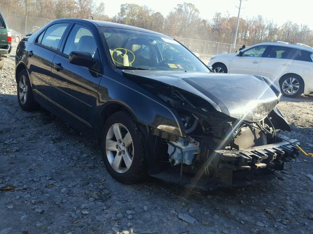 3FAHP07Z49R138386 - 2009 FORD FUSION SE BLACK photo 1