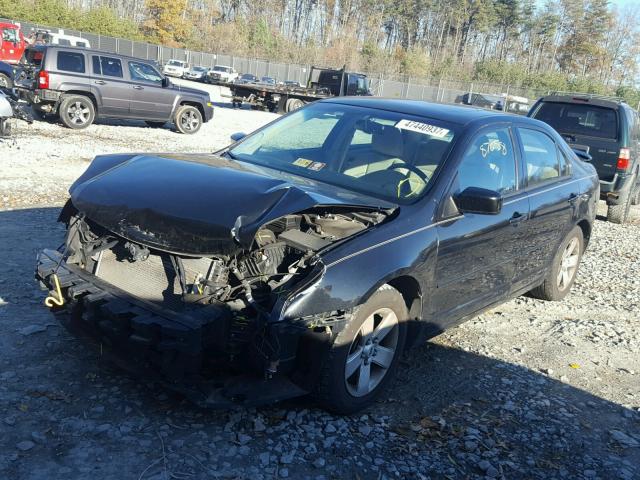 3FAHP07Z49R138386 - 2009 FORD FUSION SE BLACK photo 2