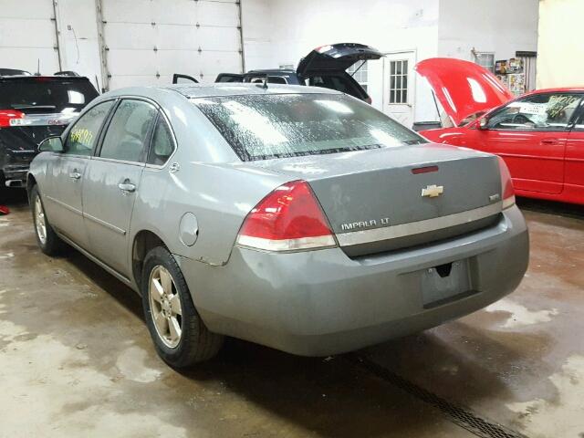 2G1WT58K079414554 - 2007 CHEVROLET IMPALA LT GRAY photo 3