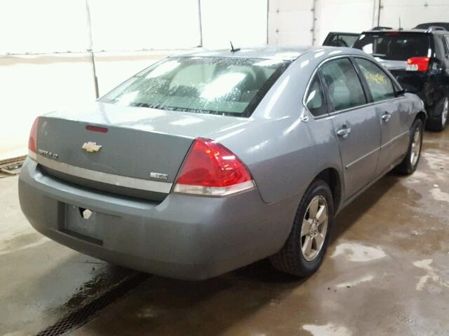 2G1WT58K079414554 - 2007 CHEVROLET IMPALA LT GRAY photo 4