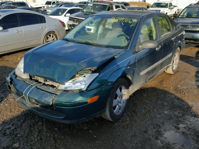 1FAFP33P51W256476 - 2001 FORD FOCUS LX GREEN photo 2