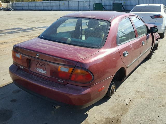 JM1BB1415T0361076 - 1996 MAZDA PROTEGE DX BURGUNDY photo 4