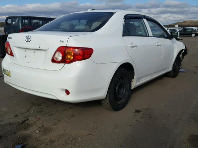 2T1BU40E39C066223 - 2009 TOYOTA COROLLA BA WHITE photo 4