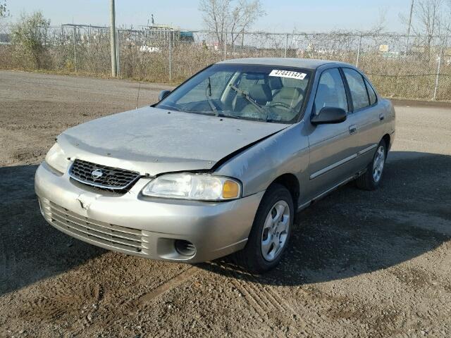 3N1CB51D32L678451 - 2002 NISSAN SENTRA XE BEIGE photo 2