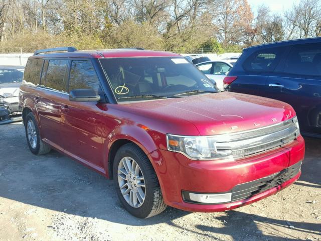 2FMHK6C89EBD03068 - 2014 FORD FLEX SEL BURGUNDY photo 1