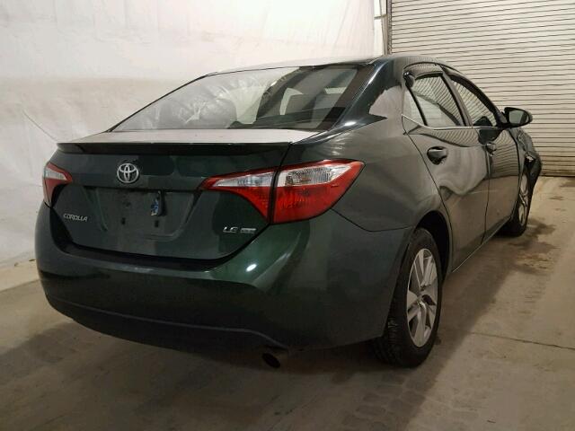 2T1BPRHE2EC014522 - 2014 TOYOTA COROLLA EC 绿色 照片 4