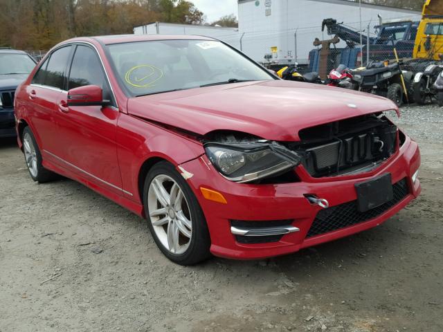 WDDGF8AB8DR288174 - 2013 MERCEDES-BENZ C 300 4MAT RED photo 1