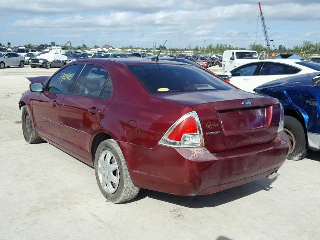 3FAHP06Z47R272698 - 2007 FORD FUSION S BURGUNDY photo 3