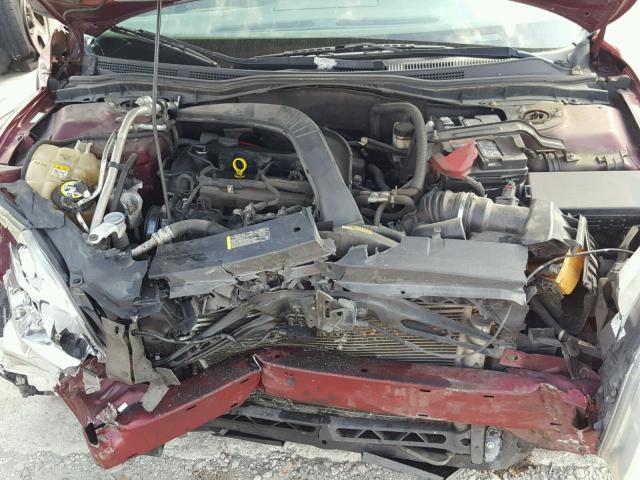 3FAHP06Z47R272698 - 2007 FORD FUSION S BURGUNDY photo 7