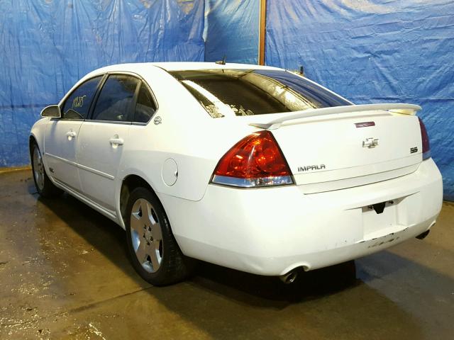 2G1WD58C581343499 - 2008 CHEVROLET IMPALA SUP 白色 照片 3