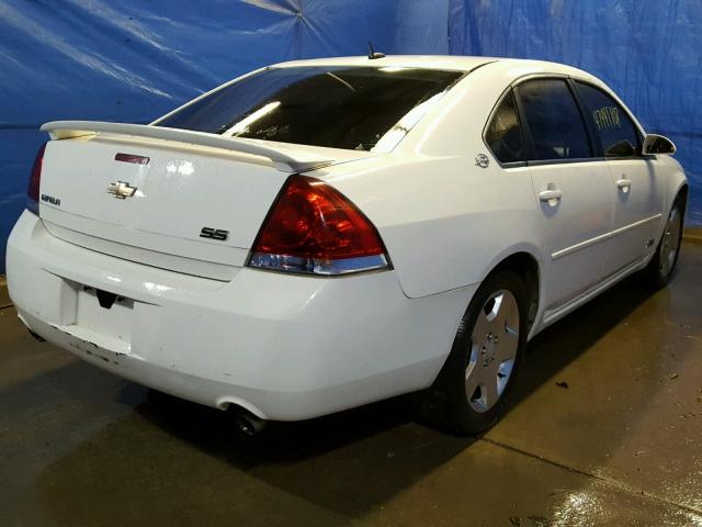 2G1WD58C581343499 - 2008 CHEVROLET IMPALA SUP 白色 照片 4