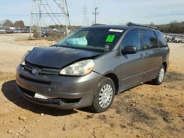 5TDZA23C94S204904 - 2004 TOYOTA SIENNA CE GRAY photo 2