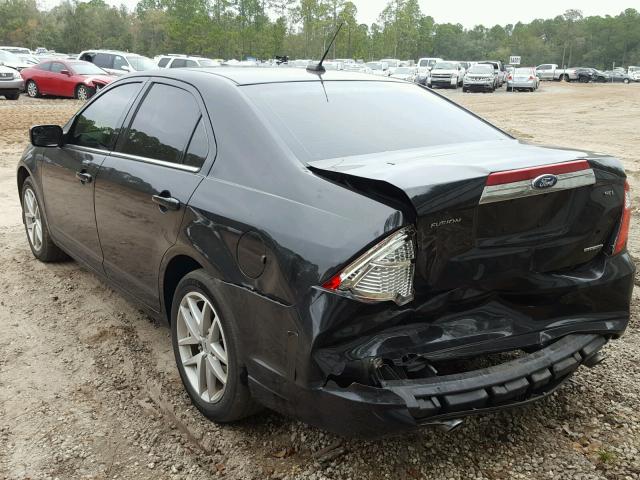 3FAHP0JG3BR261786 - 2011 FORD FUSION SEL BLACK photo 3