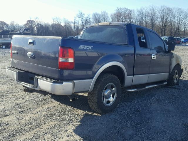 1FTRX14W47FB46948 - 2007 FORD F150 BLUE photo 4