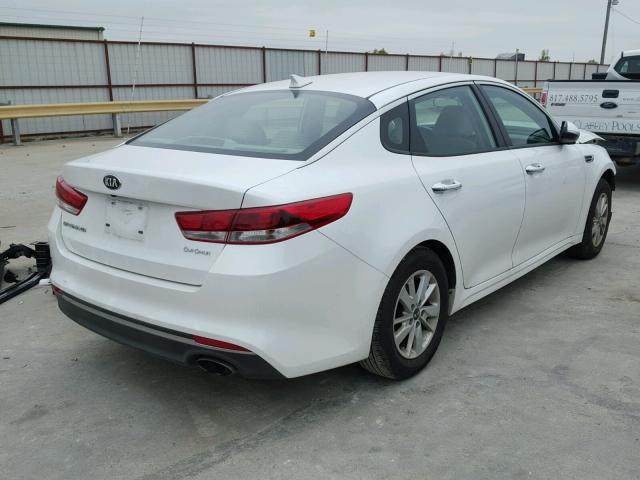 KNAGT4L38G5070827 - 2016 KIA OPTIMA LX WHITE photo 4