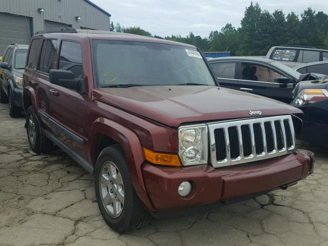 1J8HH48K77C657873 - 2007 JEEP COMMANDER MAROON photo 1