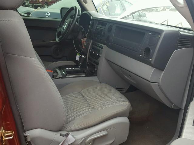 1J8HH48K77C657873 - 2007 JEEP COMMANDER MAROON photo 5
