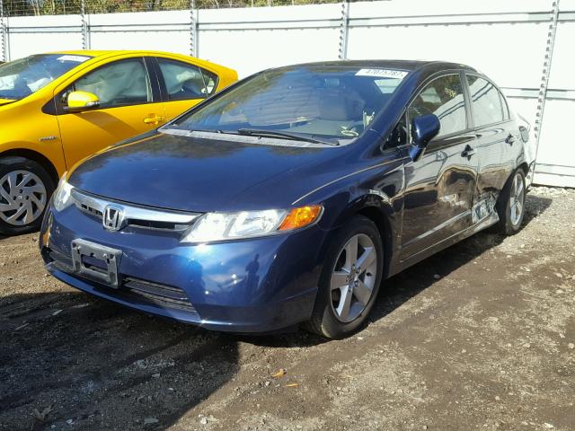 1HGFA16876L052504 - 2006 HONDA CIVIC EX ლურჯი ფოტო 2
