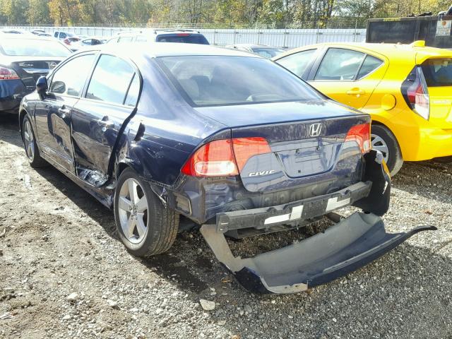 1HGFA16876L052504 - 2006 HONDA CIVIC EX ლურჯი ფოტო 3