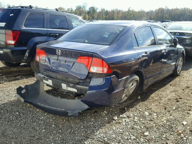 1HGFA16876L052504 - 2006 HONDA CIVIC EX BLUE photo 4