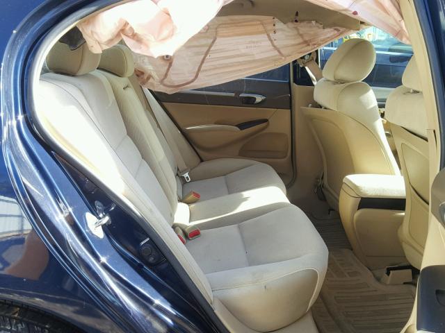 1HGFA16876L052504 - 2006 HONDA CIVIC EX ლურჯი ფოტო 6