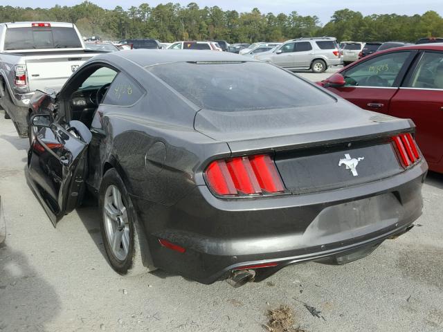 1FA6P8AM4F5411358 - 2015 FORD MUSTANG CHARCOAL photo 3