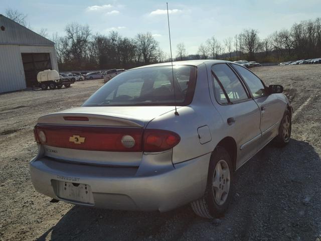 1G1JC52F857191510 - 2005 CHEVROLET CAVALIER SILVER photo 4