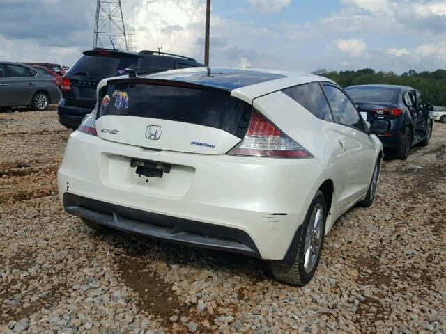 JHMZF1D4XBS015913 - 2011 HONDA CR-Z WHITE photo 4