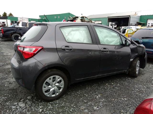 VNKKTUD35JA089367 - 2018 TOYOTA YARIS L CHARCOAL photo 4