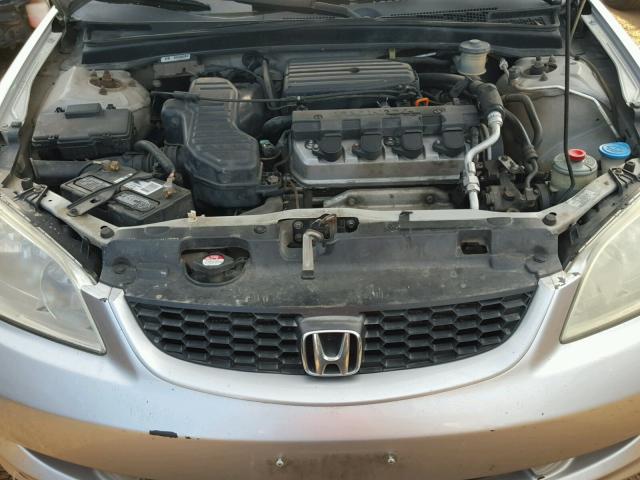 1HGEM22584L063304 - 2004 HONDA CIVIC LX SILVER photo 7