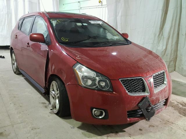 5Y2SP67059Z406197 - 2009 PONTIAC VIBE RED photo 1