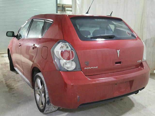 5Y2SP67059Z406197 - 2009 PONTIAC VIBE RED photo 3