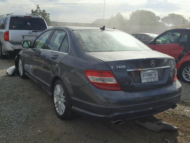 WDDGF54X58F171052 - 2008 MERCEDES-BENZ C 300 GRAY photo 3