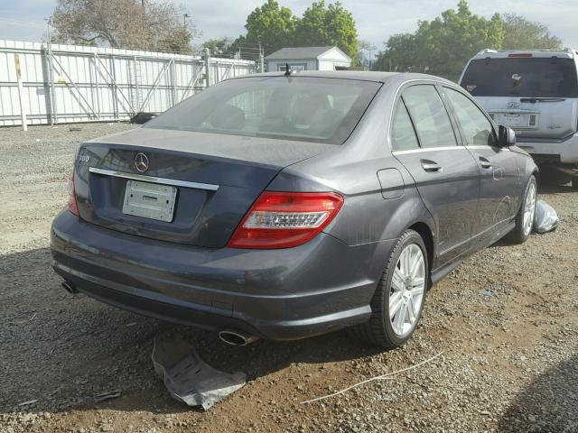 WDDGF54X58F171052 - 2008 MERCEDES-BENZ C 300 GRAY photo 4